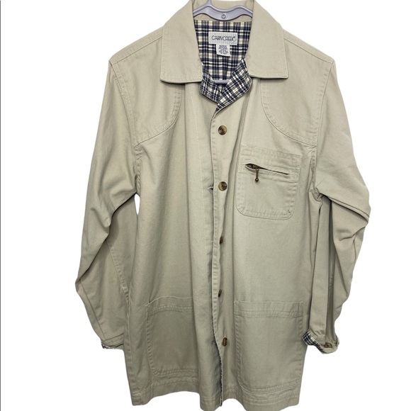 Vintage khaki barn jacket field jacket Size medium - Picture 2 of 5